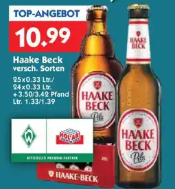 Hol'ab Getränkemarkt Haake Beck Angebot