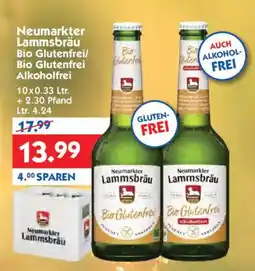 Hol'ab Getränkemarkt Neumarkter Lammsbräu Bio Glutenfrei/ Bio Glutenfrei Alkoholfrei Angebot