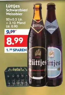 Hol'ab Getränkemarkt Lüttjes Schwarzbier/ Weissbier Angebot