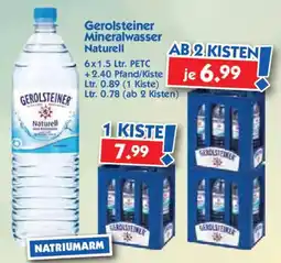 Hol'ab Getränkemarkt Gerolsteiner Mineralwasser Naturell Angebot
