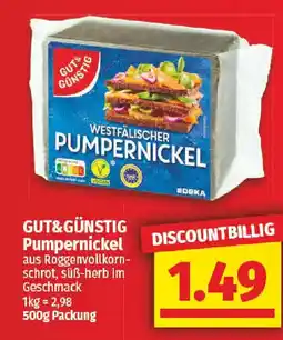 NP Discount GUT&GÜNSTIG Pumpernickel Angebot