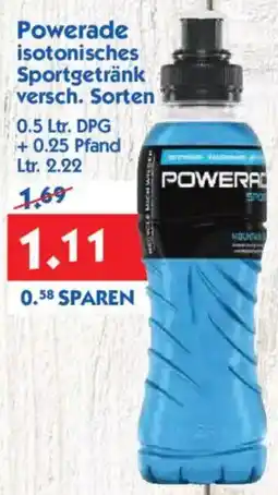Hol'ab Getränkemarkt Powerade isotonisches Sportgetränk Angebot