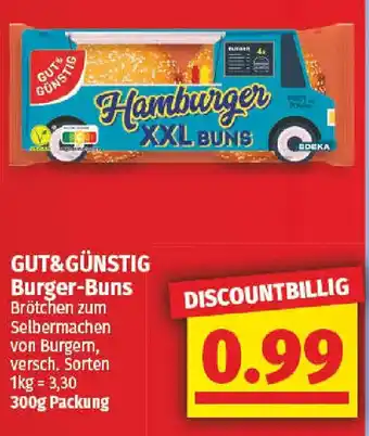 NP Discount GUT&GÜNSTIG Burger-Buns Angebot