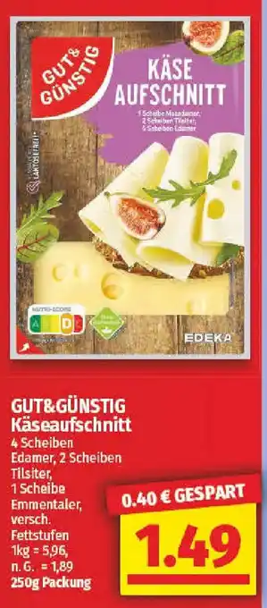 NP Discount GUT&GÜNSTIG Käseaufschnitt Angebot