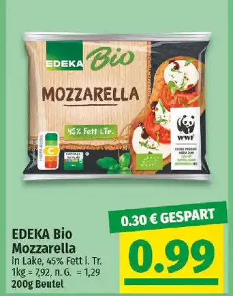 NP Discount EDEKA BIO Mozzarella Angebot