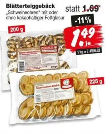 Repo Markt Blätterteiggebäck „Schweineohren" Angebot
