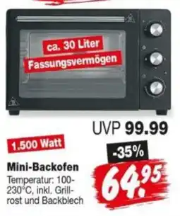 Repo Markt Mini-Backofen Angebot