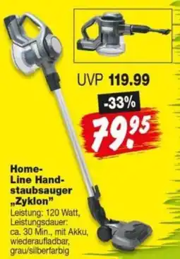Repo Markt Home- Line Handstaubsauger „Zyklon" Angebot