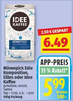 NP Discount Mövenpick Edle Komposition, Eilles oder Idee Kaffee Angebot