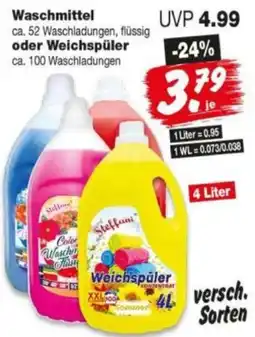 Repo Markt Steffani Waschmittel oder Weichspüler Angebot