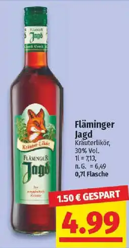 NP Discount Fläminger Jagd Kräuterlikör Angebot