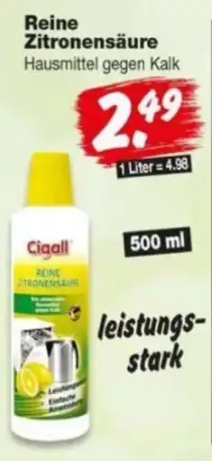 Repo Markt Cigall Reine Zitronensäure Angebot