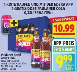 NP Discount Paulaner Spezi oder Limo Angebot