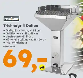 Globus Baumarkt PRIMASTER Trichtergrill Dalton Angebot