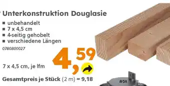 Globus Baumarkt Unterkonstruktion Douglasie Angebot