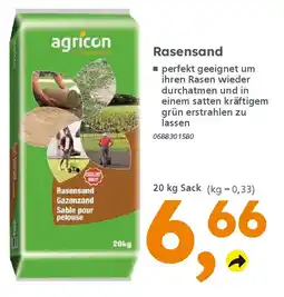 Globus Baumarkt agricon Rasensand Angebot