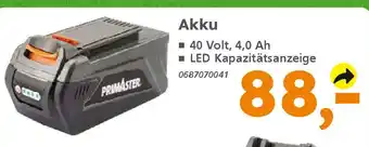Globus Baumarkt PRIMASTER Akku Angebot