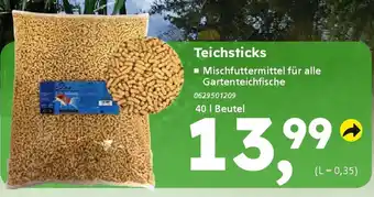 Globus Baumarkt Teichsticks Angebot