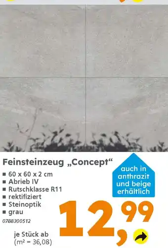 Globus Baumarkt Feinsteinzeug „Concept" Angebot