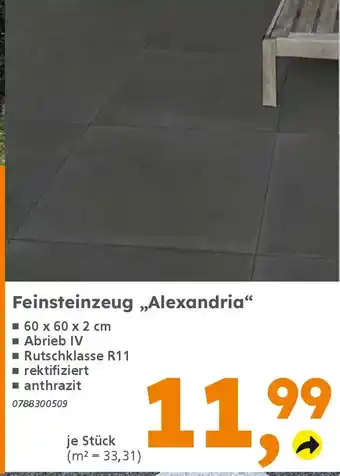 Globus Baumarkt Feinsteinzeug „,Alexandria❝ Angebot