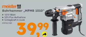 Globus Baumarkt meister Bohrhammer „MPMB 1010" Angebot