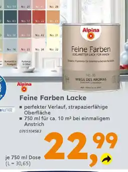 Globus Baumarkt Alpina Feine Farben Lacke Angebot