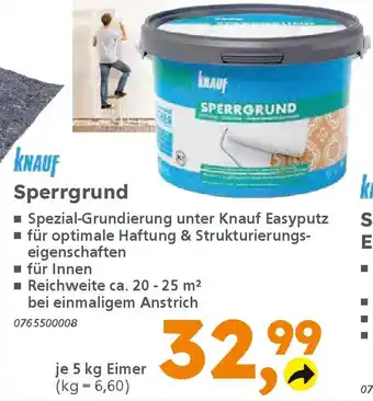 Globus Baumarkt KNAUF Sperrgrund Angebot