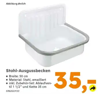 Globus Baumarkt Stahl-Ausgussbecken Angebot