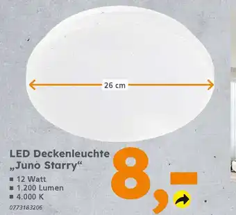 Globus Baumarkt LED Deckenleuchte ,,Juno Starry" Angebot