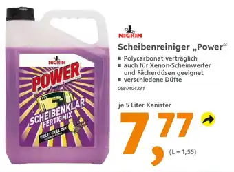 Globus Baumarkt NIGRIN Scheibenreiniger,,Power" Angebot