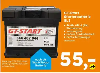 Globus Baumarkt GT-Start Starterbatterie SLI Angebot