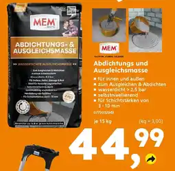 Globus Baumarkt MEM Abdichtungs und Ausgleichsmasse Angebot