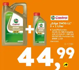 Globus Baumarkt Castrol ,,Edge 5W30 LL❝ 5 + 1 Liter Angebot
