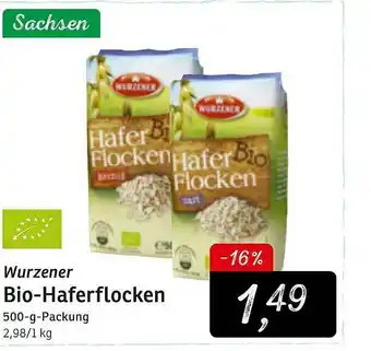 KONSUM Wurzener Bio-haferflocken Angebot