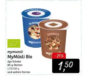 KONSUM Mymuesli Mymüsli Bio Angebot