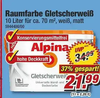 Poco Raumfarbe Gletscherweiß Angebot