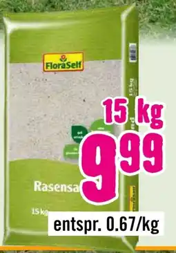 Hornbach FloraSelf Rasensand Angebot