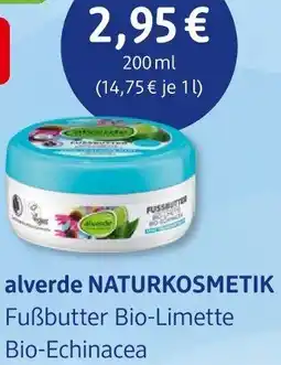 dm drogerie alverde NATURKOSMETIK Fußbutter Bio-Limette Angebot