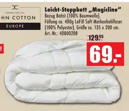 Möbel Mahler John cotton leicht-steppbett 'magicline' Angebot