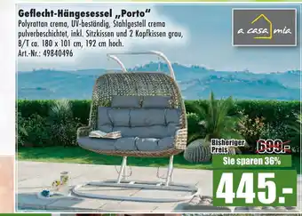 A casa mia geflecht-hängesessel 'porto'