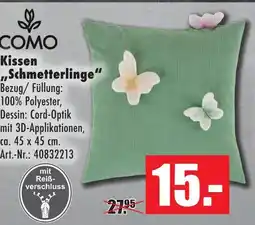 Möbel Mahler Como kissen „schmetterlinge“ Angebot