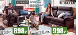 Möbel Mahler Wohnwert leder-sofa 2-sitzig Angebot