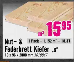 Hornbach Nut- & federbrett kiefer Angebot
