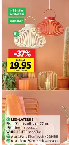 SCONTO Led-laterne Angebot