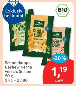 Budni Schneekoppe cashew kerne Angebot