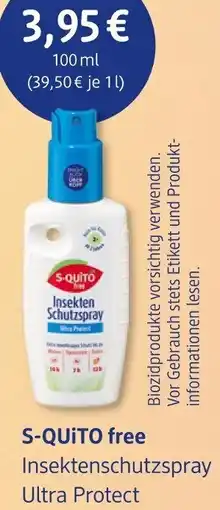 dm drogerie S-QUITO free Insektenschutzspray Ultra Protect Angebot