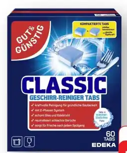 Edeka Gut & Günstig Classic Geschirr-Reiniger-Tabs Angebot