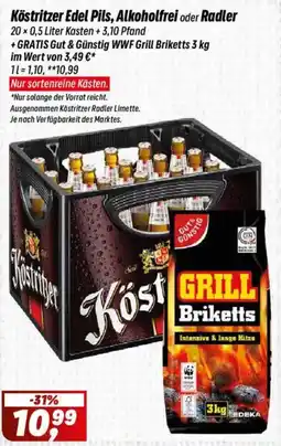 Simmel Köstritzer Edel Pils, Alkoholfrei oder Radler Angebot