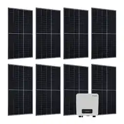 Netto Marken-Discount Juskys Solaranlage Set 3000 W Photovoltaik Anlage 8 Solarmodule, Wechselrichter und WLAN Angebot