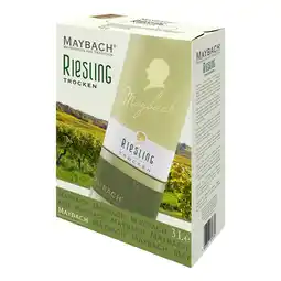 Netto Marken-Discount Maybach Riesling trocken 12,0 % vol 3 Liter Bag in Box Angebot